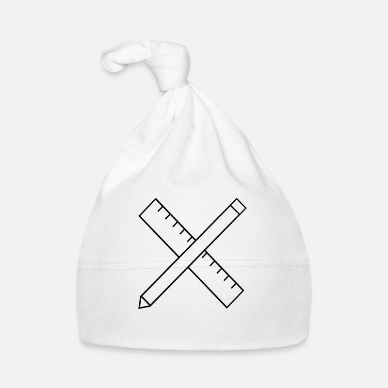 Ruler and pencil Organic Baby Cap