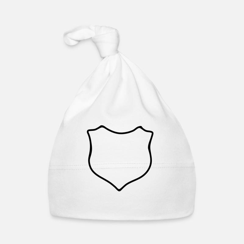 Wappen - Blanko Baby Bio-Mütze