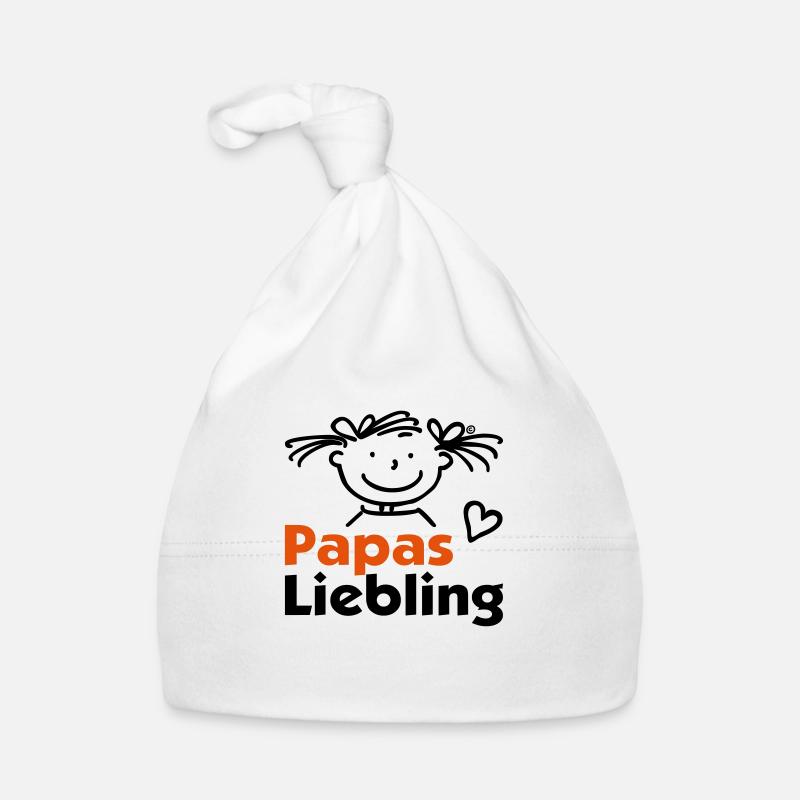 Papas Liebling mit Herz Baby Bio-Mütze