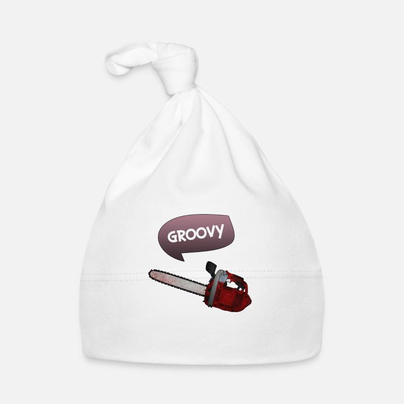 Evil dead - Groovy chains - Baby Bio-Mütze - Weiß