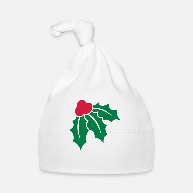 Weihnachtsstechpalme 2 Baby Bio-Mütze