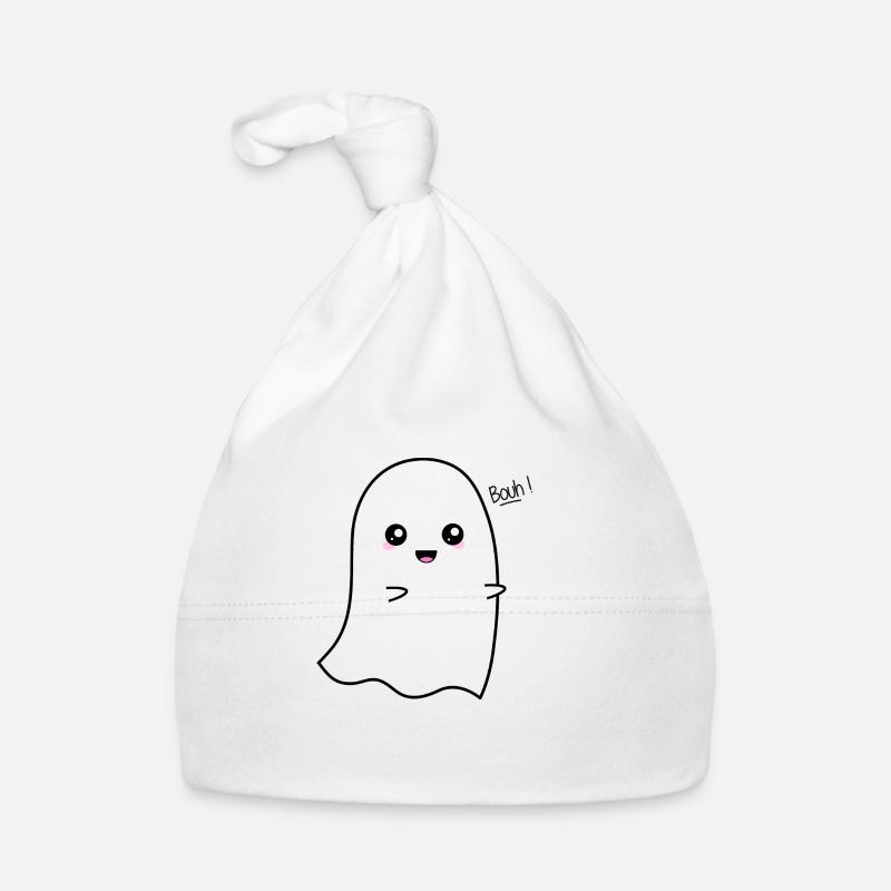 Kawaii ghost - Bonnet bio Bébé - blanc