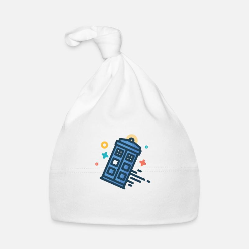 Tardis Doctor Who - Bonnet bio Bébé - blanc