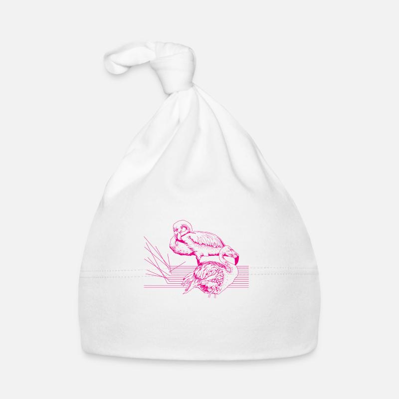 flamand rose - color Bonnet bio Bébé
