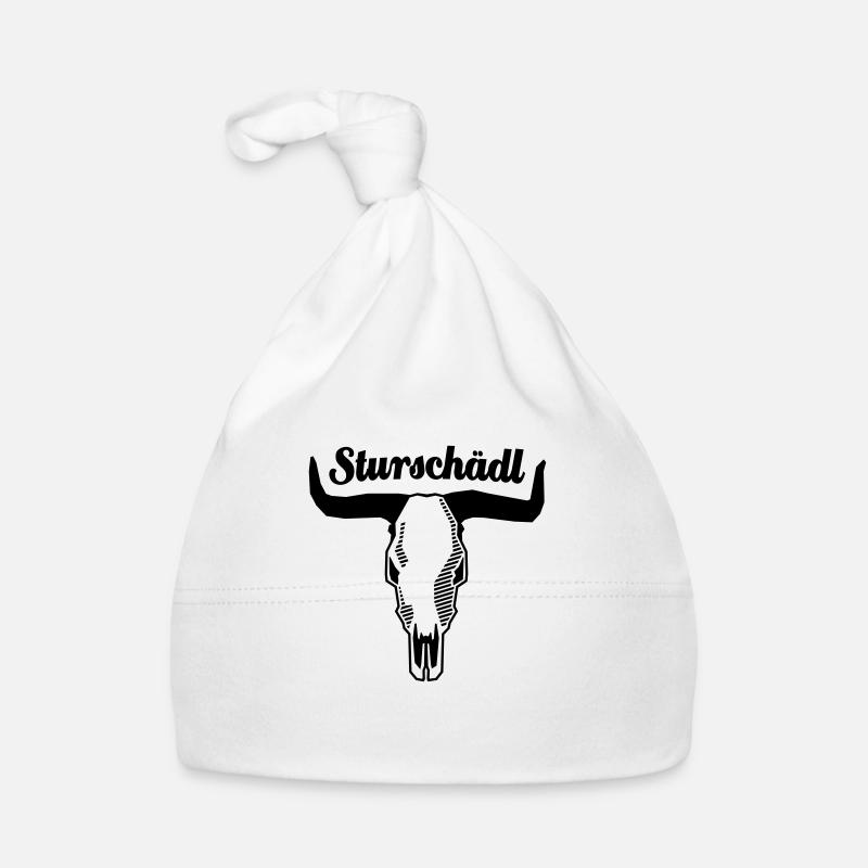 Sturschädl - schwarz Baby Bio-Mütze