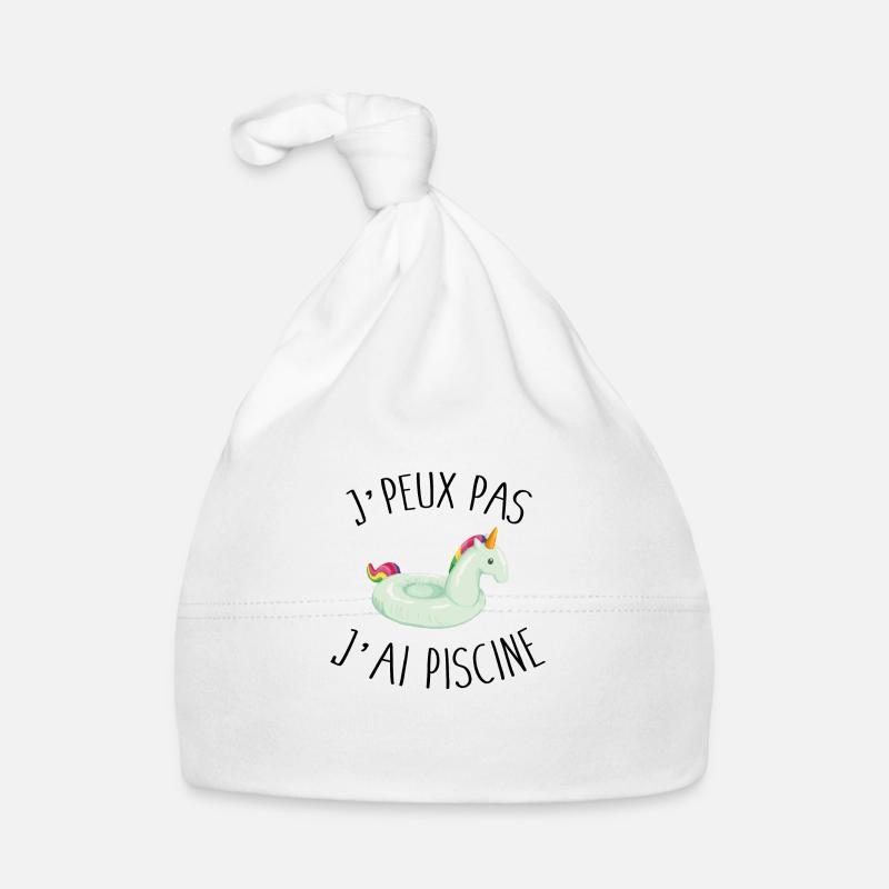 Je peux pas j'ai piscine Bonnet bio Bébé