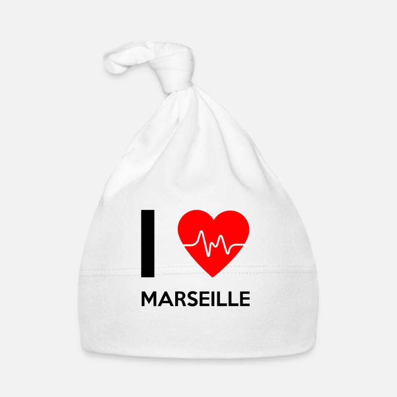 I Love Marseille - Ich liebe Marseille Baby Bio-Mütze