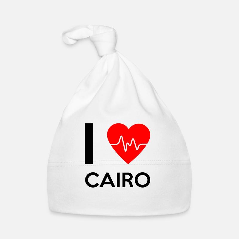 I Love Cairo - I Love Cairo Organic Baby Cap