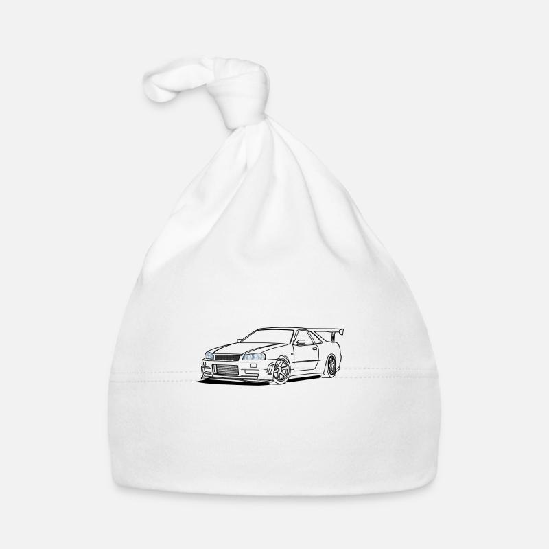 cool car headlights Organic Baby Cap