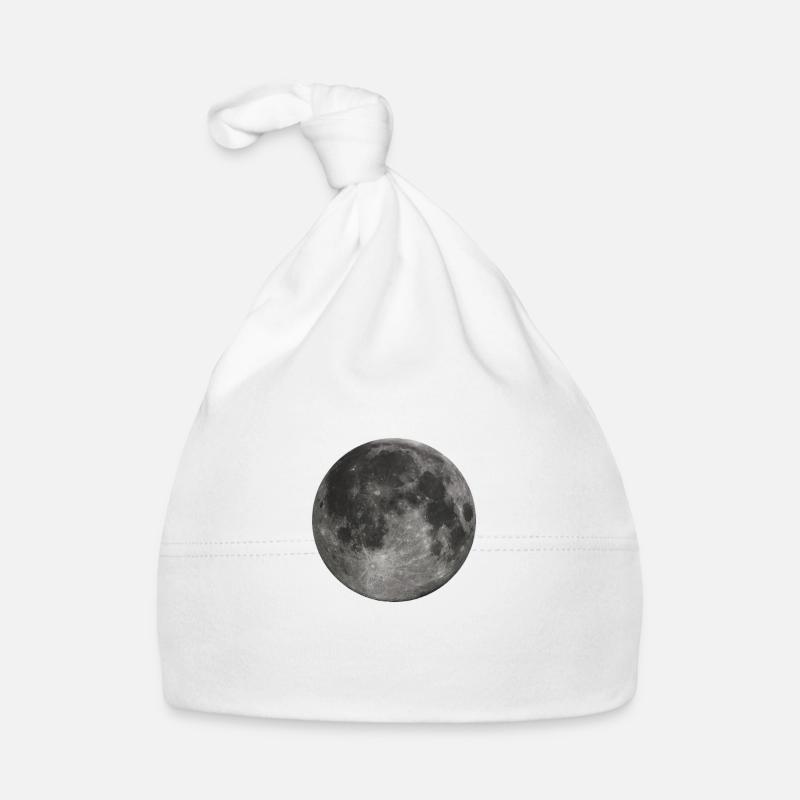 Glowing Full Moon Organic Baby Cap