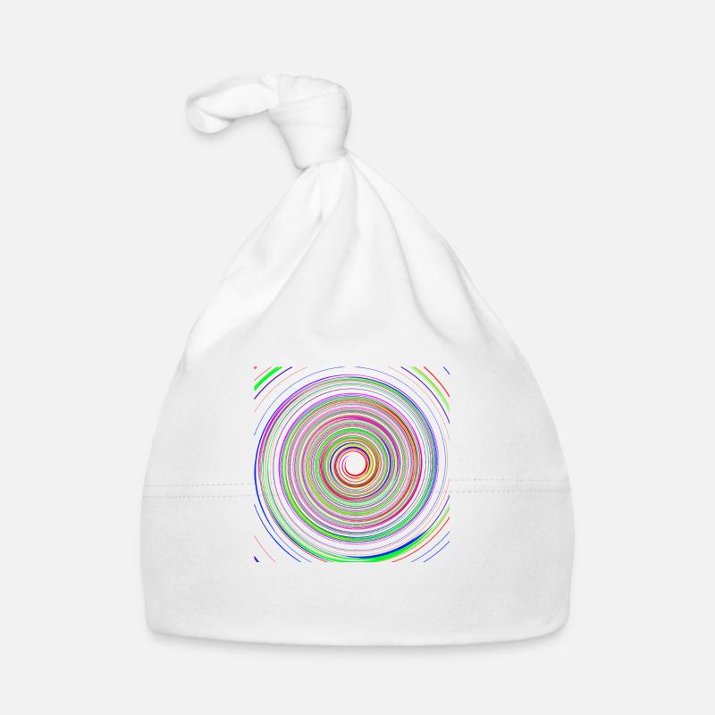Psychedelische Spirale Baby Bio-Mütze
