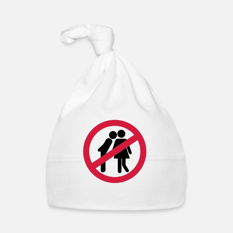Küssen verboten Baby Bio-Mütze