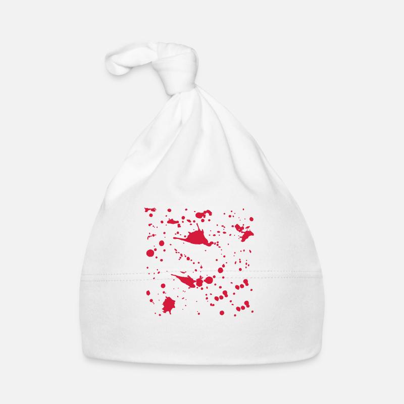 Blood Splatter Organic Baby Cap