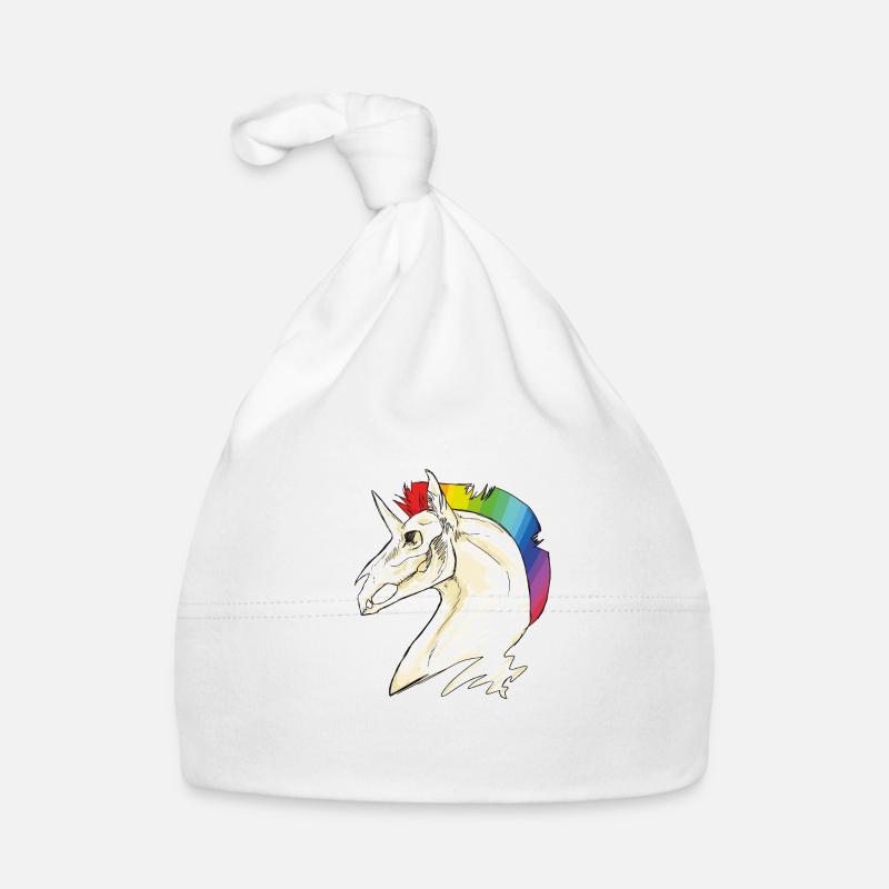 crâne licorne Bonnet bio Bébé