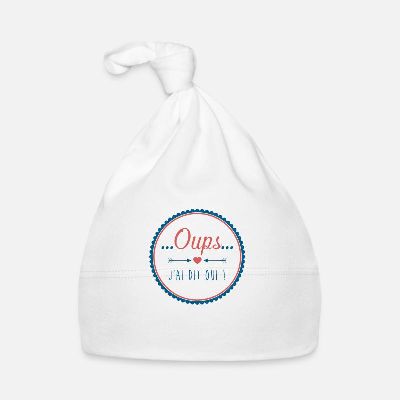 Oups j'ai dit oui Bonnet bio Bébé