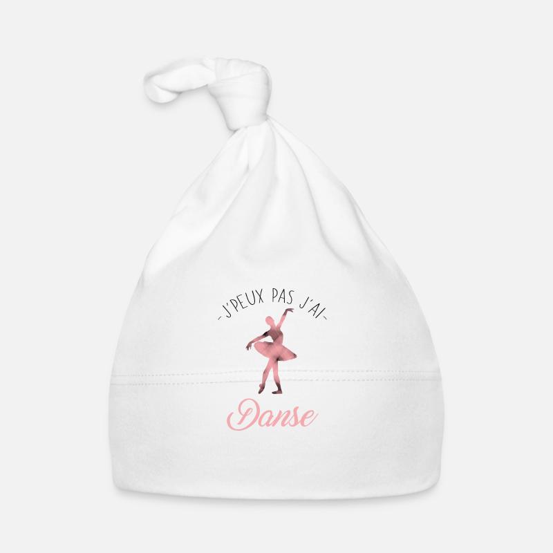 J'peux pas j'ai Danse - Bonnet bio Bébé - blanc