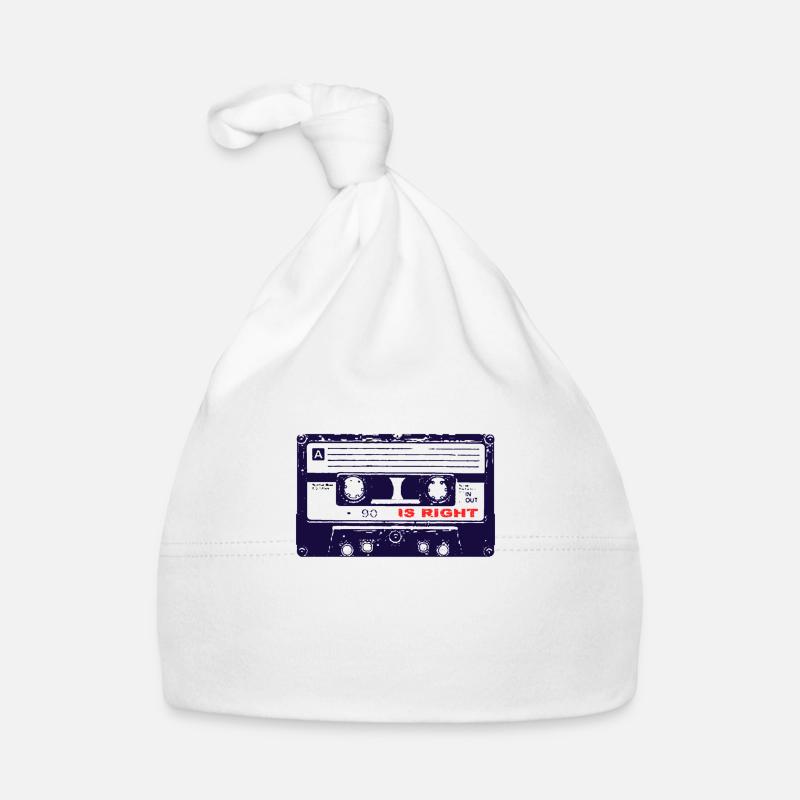 Tape Is Right - Organic Baby Cap - white