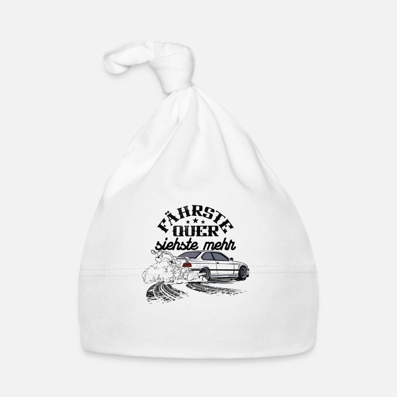 E36 drifting Bimmer fährste quer siehste mehr Baby Bio-Mütze