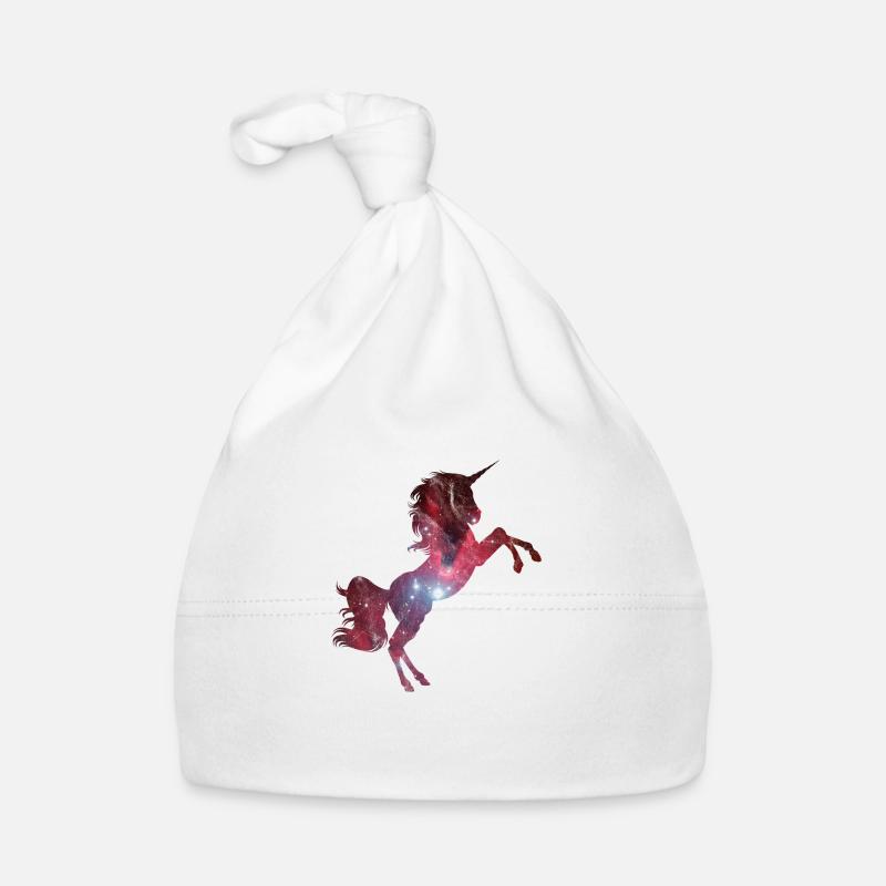 Unicorn Space Washed Organic Baby Cap