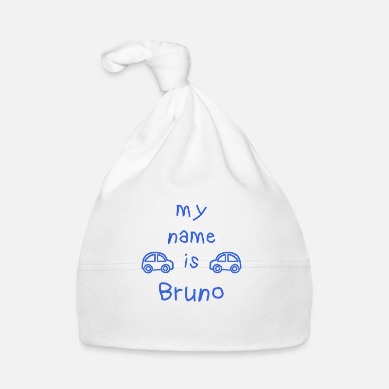 BRUNO MY NAME IS Organic Baby Cap