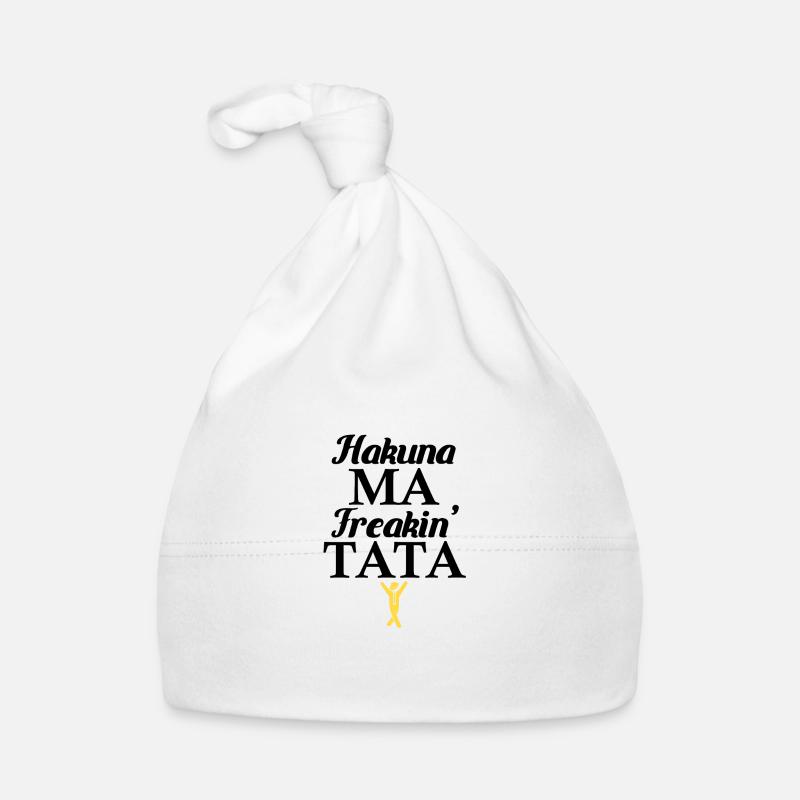 Hakuna Ma Freaking Tata - Bonnet bio Bébé - blanc