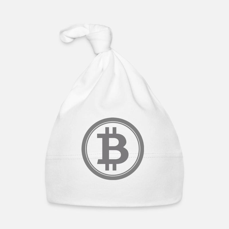Bitcoin Logo 3 Bonnet bio Bébé