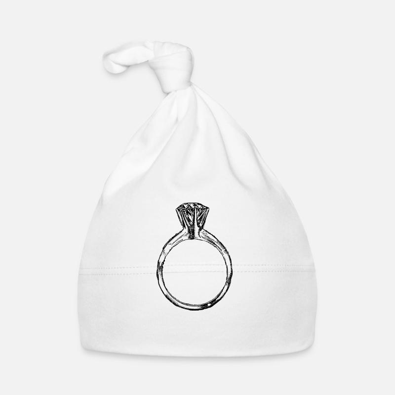 diamond ring Organic Baby Cap