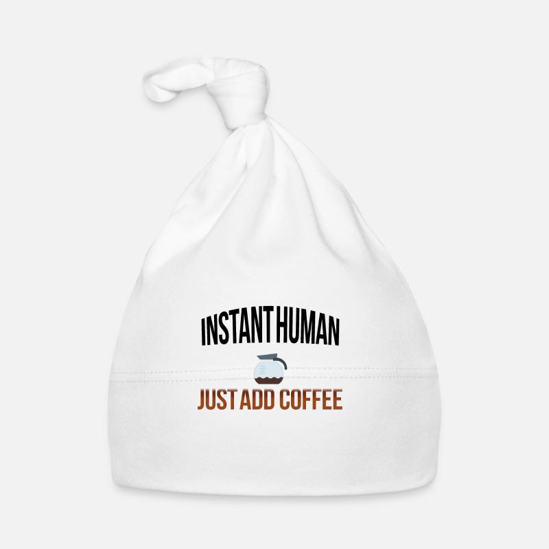 Instant human add coffee Baby Bio-Mütze