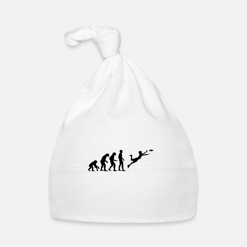 Ultimate Frisbee Evolution - Organic Baby Cap - white