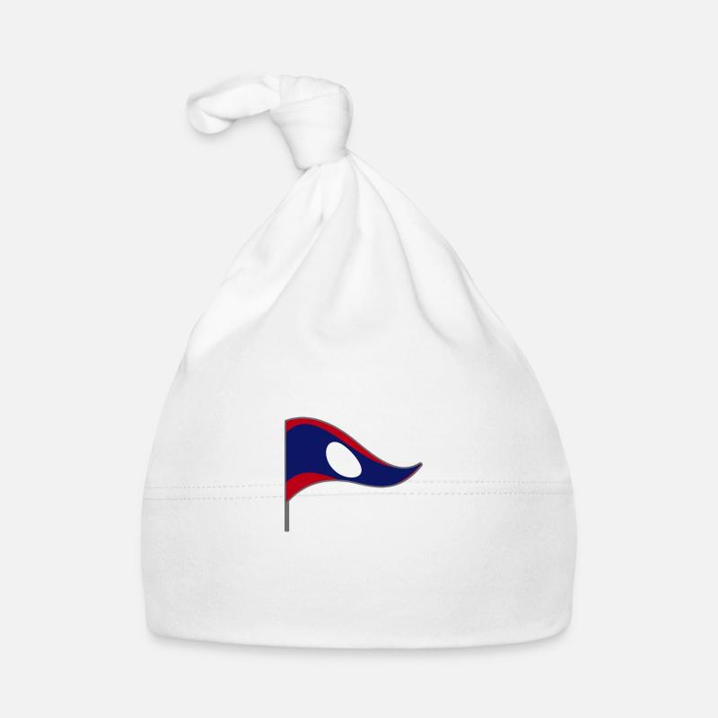 Laos drapeau du drapeau du Mékong en Asie couleurs nationales Bonnet bio Bébé