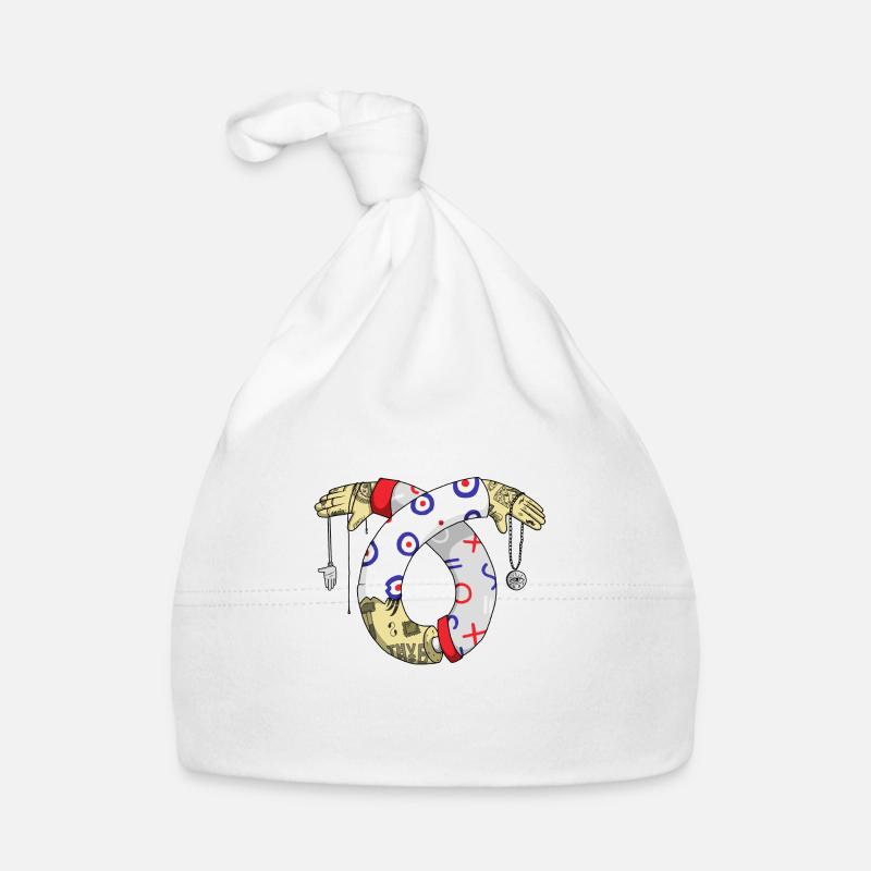 Tatoo Illustration Baby Bio-Mütze