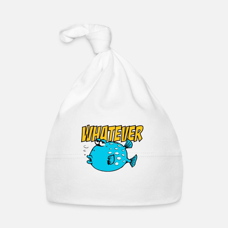Quelle que soit Fishi - Bonnet bio Bébé - blanc