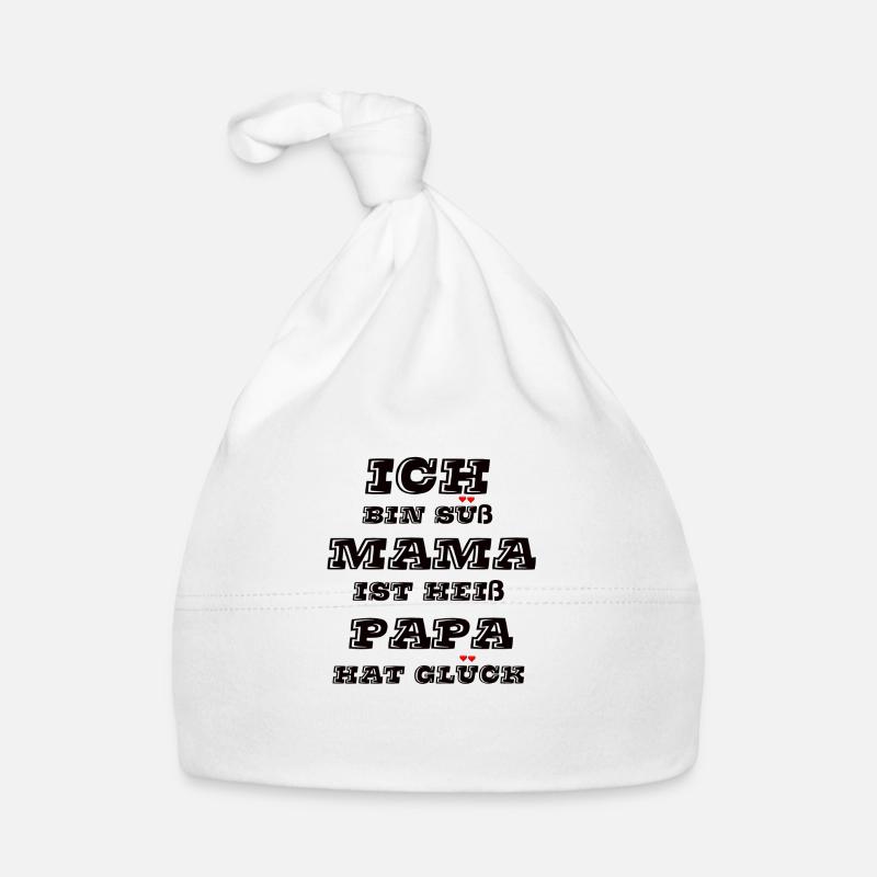 Papa hat glück! Baby Bio-Mütze