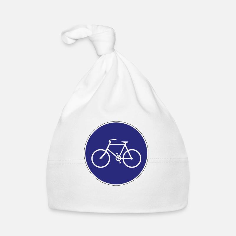 montagne vélo vélo VTT cycliste vélo - Bonnet bio Bébé - blanc