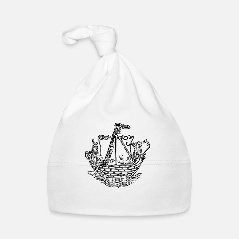paddle boat sail boat rowboat sailboat37 Organic Baby Cap