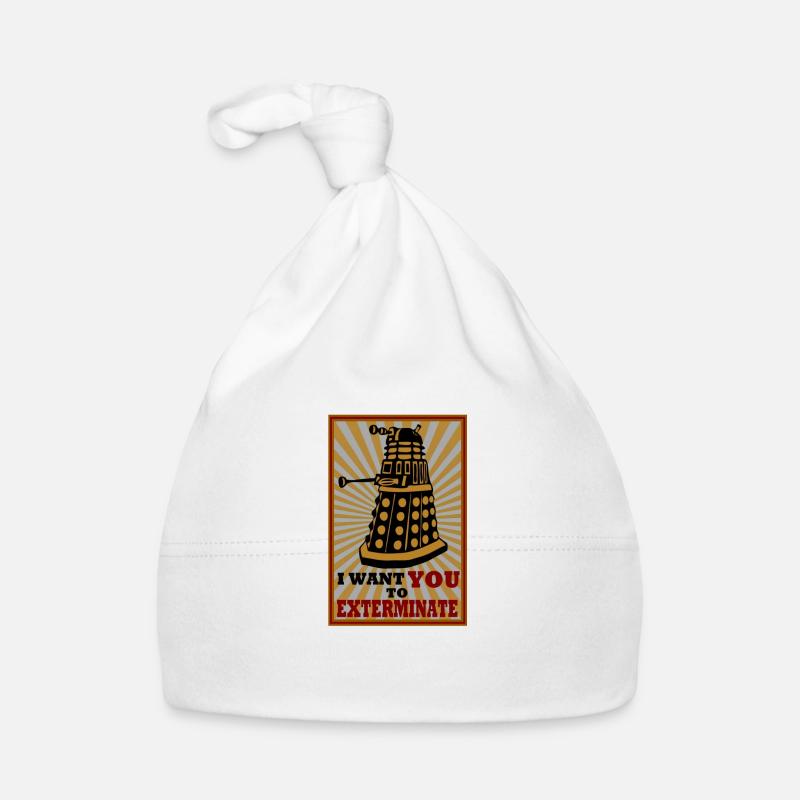 Dalek - Baby Bio-Mütze - Weiß