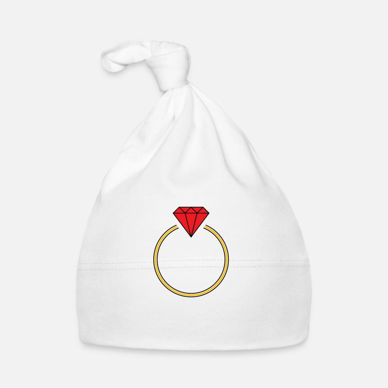 diamond ring Organic Baby Cap