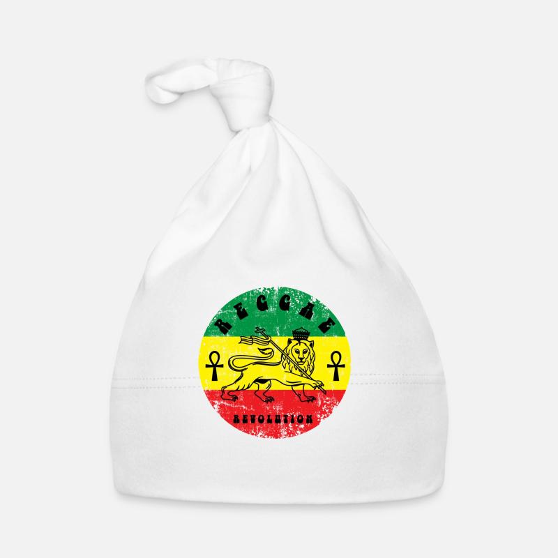 Reggae - Baby Bio-Mütze - Weiß