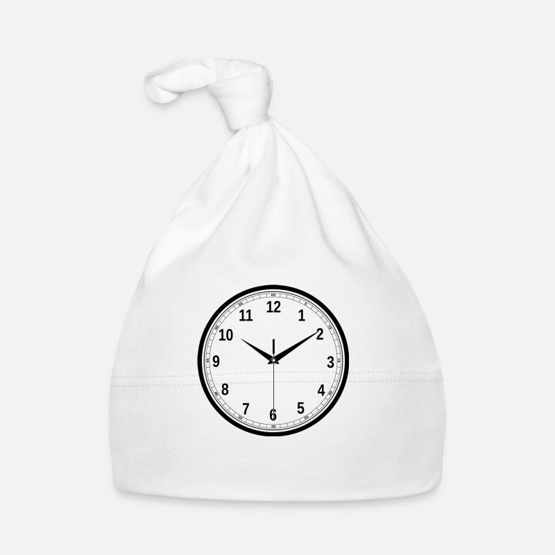 clock time clock time hourglass hourglass42 Organic Baby Cap