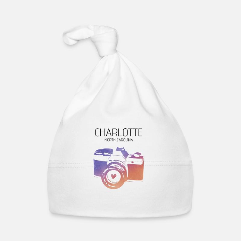 Camera Charlotte North Carolina Organic Baby Cap