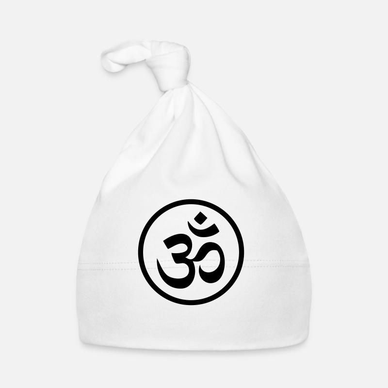 OM mantra symbol Baby Bio-Mütze