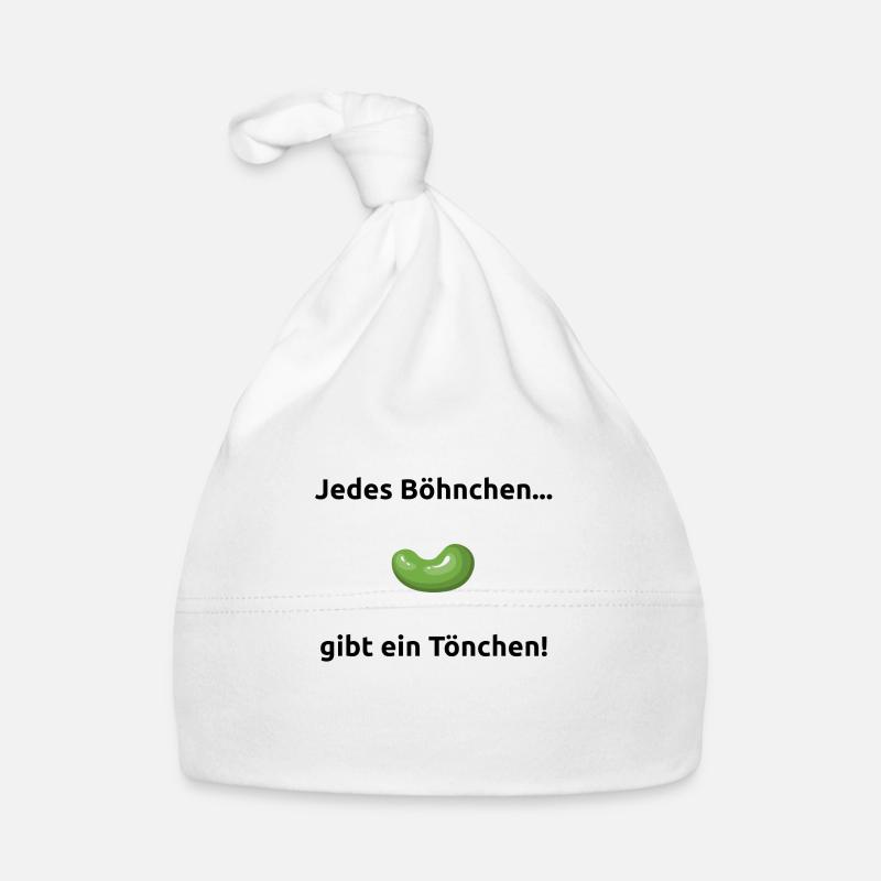 Jedes Böhnchen gibt ein Tönchen Bohne Geschenk Baby Bio-Mütze