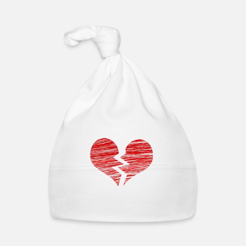 The broken heart Organic Baby Cap