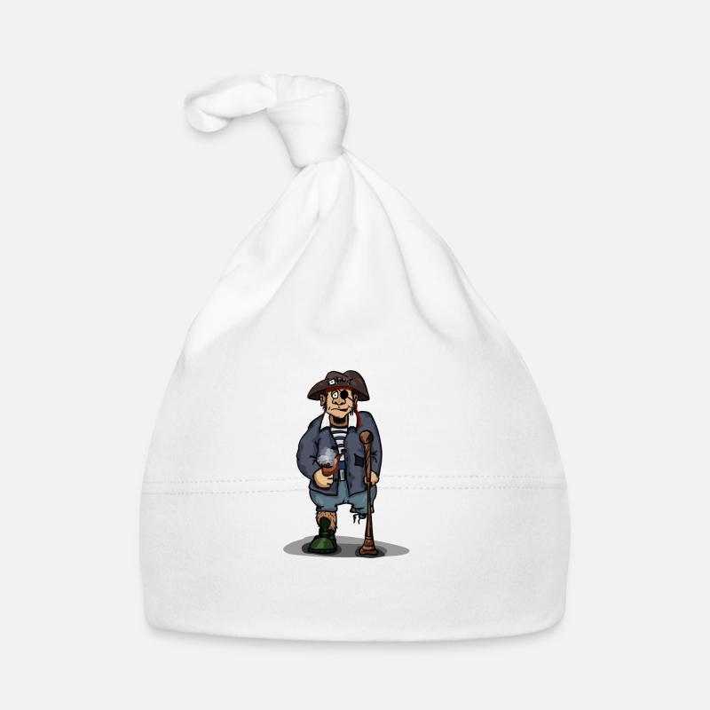 Pirate avec une jambe de bois idée cadeau eyepatch Bonnet bio Bébé