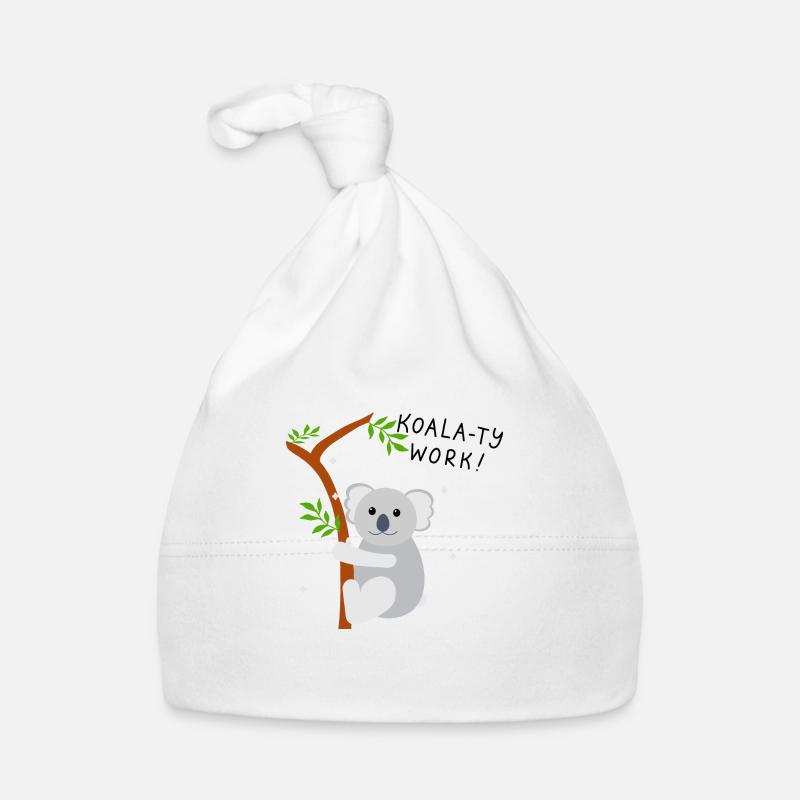 Koala - Baby Bio-Mütze - Weiß