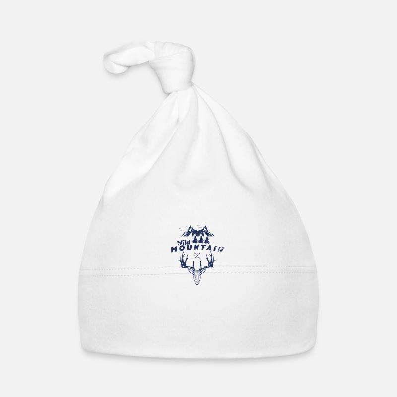 wild mountain - Baby Bio-Mütze - Weiß