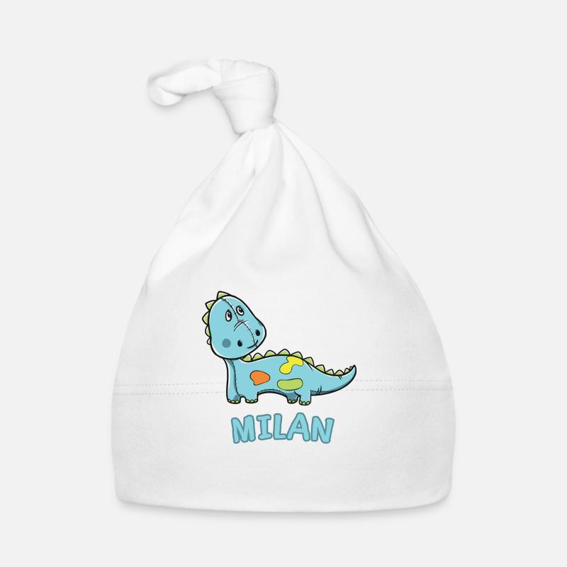 Dinosaurier lustig Kind Milan Geschenk Geburtstag Baby Bio-Mütze