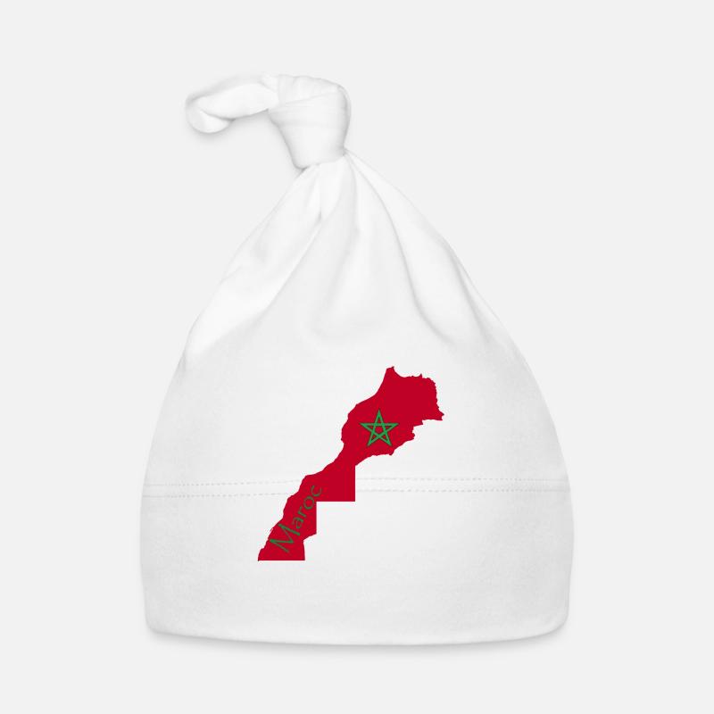 Maroc 2 - Bonnet bio Bébé - blanc