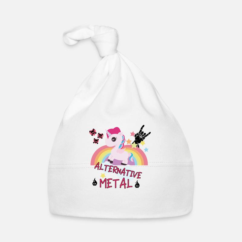 Alternative Metal Einhorn Regenbogen Rock Geschenk Baby Bio-Mütze