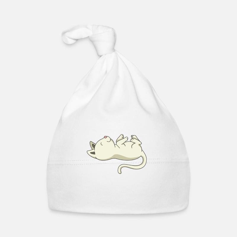 Schlafendes Kätzchen Geschenk Haustier Baby Bio-Mütze